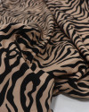 Tecido Viscose Animal Print Nude e Preto