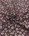Tecido Viscose Texturizada Liberty Vanila e Vinho