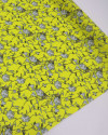Tecido Crepe de Viscose Italiano Ramos Abstratos Amarelo