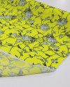 Tecido Crepe de Viscose Italiano Ramos Abstratos Amarelo