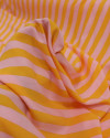 Tecido Viscose Listras Rosa e Laranja