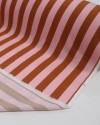 Tecido Viscose Listras Rosa e Marrom