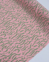 Tecido Viscose Animal Print Verde e Rosa Chiclete