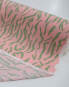 Tecido Viscose Animal Print Verde e Rosa Chiclete (1.9m)