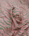Tecido Viscose Animal Print Verde e Rosa Chiclete (1.9m)