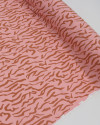 Tecido Viscose Animal Print Marrom e Rosa Chiclete
