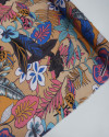 Tecido Crepe Chiffon Italiano Texturizado Estampa Floral Colorida