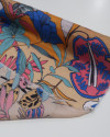 Tecido Crepe Chiffon Italiano Texturizado Estampa Floral Colorida