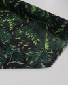 Tecido Crepe Chiffon Italiano Costela de Adão Tons de Verde e Preto