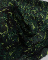 Tecido Crepe Chiffon Italiano Costela de Adão Tons de Verde e Preto