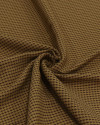 Tecido Crepe de Viscose Italiano Micro Geométricos Preto, Marrom e Caramelo