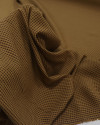 Tecido Crepe de Viscose Italiano Micro Geométricos Preto, Marrom e Caramelo