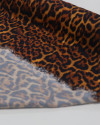 Tecido Viscose Sarjada Italiano Aniamal Print Clássico