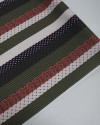 Tecido Crepe Salinas Italiano Listras Multi Estampadas