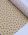 Tecido Viscose Poá Roxo e Bege Claro