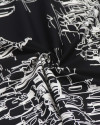 Tecido Tricoline Italiano Rascunhos da Cidade Offwhite e Preto