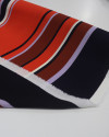 Tecido Crepe de Viscose Italiano Listras Tons Terrosos