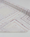 Tecido Cambraia de Algodão Italiano Estampa Lenço Floral e Cashmere Tons de Rosé