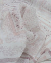 Tecido Cambraia de Algodão Italiano Estampa Lenço Floral e Cashmere Tons de Rosé
