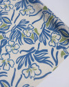 Tecido Cambraia de Algodão Italiano Rascunhos em Aquarela Verde, Azul e Creme
