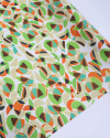 Tecido Viscose Italiano Semicírculos Sobreposto Colorido