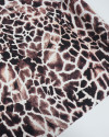 Tecido Viscose Italiano Animal Print Tons de Marrom