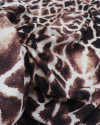 Tecido Viscose Italiano Animal Print Tons de Marrom