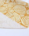 Tecido Viscose Italiano Estampa Étnica Tons de Amarelo