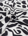 Tecido Viscose Italiano Animal Print P/B