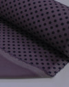 Tecido Linho Misto Poá Preto e Roxo