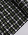 Tecido Flanela Mista Multi Quadriculado Branco, Preto e Verde