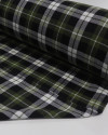 Tecido Flanela Mista Multi Quadriculado Branco, Preto e Verde