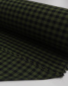 Tecido Flanela Mista Micro Quadriculado Preto e Verde