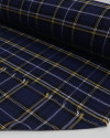 Tecido Flanela Mista Xadrez Duplo Branco, Amarelo, Preto e Azul Marinho Noite