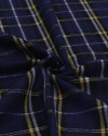 Tecido Flanela Mista Xadrez Duplo Branco, Amarelo, Preto e Azul Marinho Noite