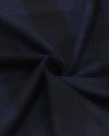 Tecido Flanela Mista Macro Quadriculado Preto e Azul Marinho Noite