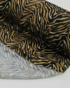 Tecido Viscose Italiano Animal Print Caramelo, Preto e Bege