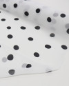Tecido Crepe Chiffon Italiano Poá Irregular P/B