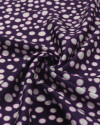 Tecido Viscose Acetinada Italiano Multi Poá Prata, Rosa e Roxo