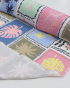 Tecido Viscose Italiano Multi Estampada em Recortes Colorido