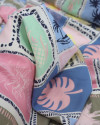 Tecido Viscose Italiano Multi Estampada em Recortes Colorido