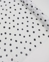 Tecido Crepe Chiffon Italiano Poá Irregular P/B