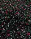 Tecido Viscose Texturizada Liberty Vermelho, Verde e Preto