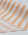 Tecido Viscose Macro Listras Laranja Mescla