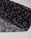 Tecido Viscose Texturizada Liberty Azul, Rosa, Verde e Preto