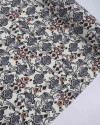 Tecido Viscose Estampa Boho Terracota e Cinza