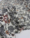 Tecido Viscose Estampa Boho Terracota e Cinza