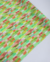 Tecido Viscose Italiano Pinceladas Neon