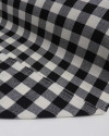 Tecido Flanela Mista Quadriculado Preto e Cru