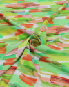Tecido Viscose Italiano Pinceladas Neon